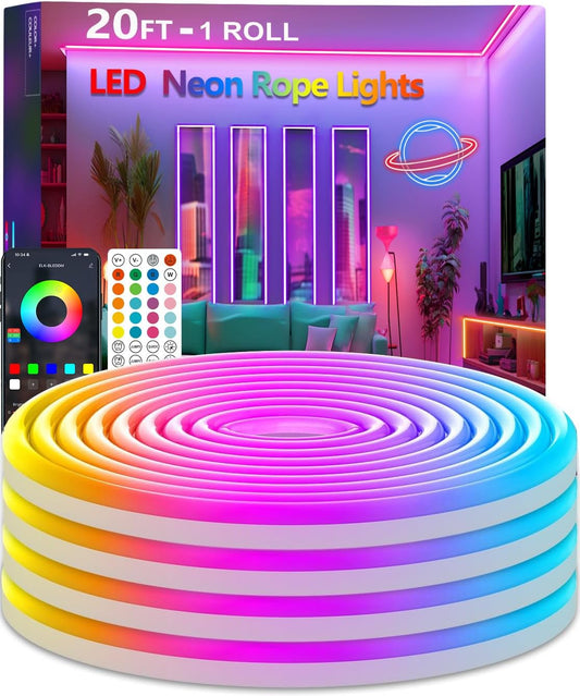 Neon_Rope_Lights_6FT/20FT/60FT/65.6FT/80FT_–_32.8FT_RGB_Flexible_LED_Strip,_App_&_Remote_Control,_Multi-Mode,_IP67_Waterproof,_Music_Sync_–_Perfect_for_Bedroom_&_Outdoor_Decor