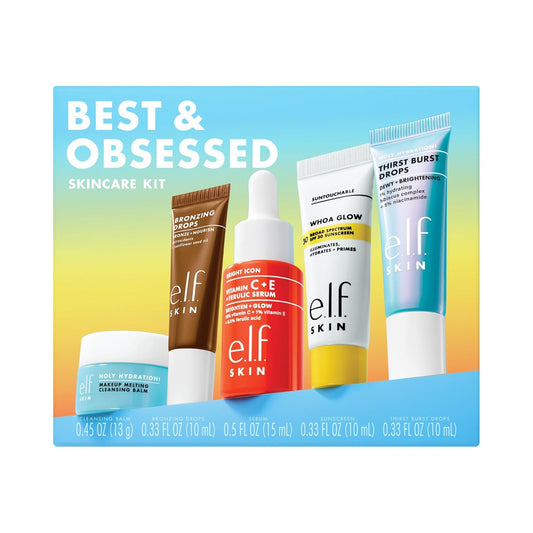 e.l.f._SKIN_Best_&_Obsessed_Skincare_Kit,_Travel-Size_Makeup_Remover,_Sunscreen_&_Brightening_Serums_For_Glowy_Skin,_Vegan_&_Cruelty-Free