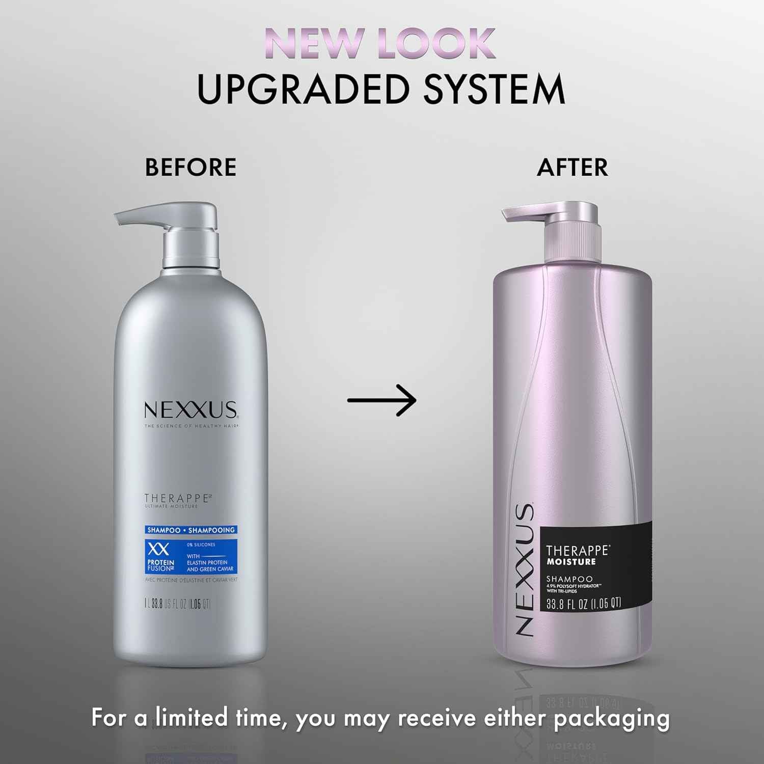 Nexxus Therapee Shampoo for Ultimate Moisture for Dry Hair Powered by POLYSOFT HYDRATOR Technology with Tri-lipids