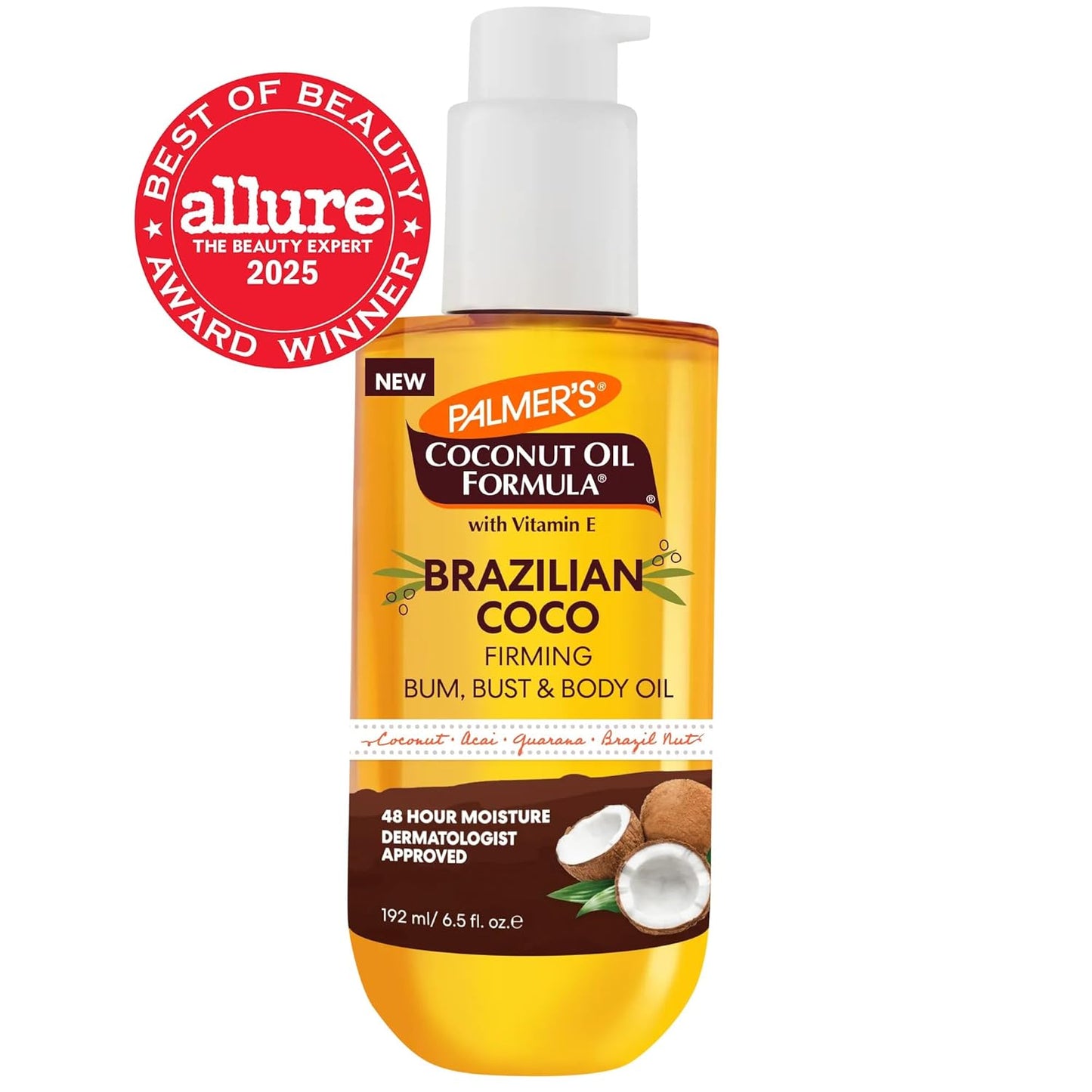 Palmer's_Coconut_Oil_Formula_Brazilian_Coco_Firming_Body_Oil_with_Vitamin_E,_6.5_Fl_Oz,_Helps_with_Skin_Tightening_&_Firming_of_Bum,_Bust_&_Belly,_Provides_48Hr_Moisture,_Dermatologist_Approved