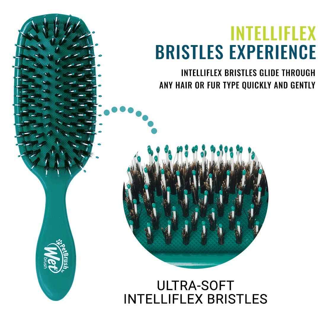 Wet Brush Pet Hair Brush, Smooth, Shiny Fur, Dog and Cat Hairbrush, De-Shedding Comb & Dematting Tool for Grooming Long or Short-Haired Dogs, Tangle-Free for Less Pulling & Tugging