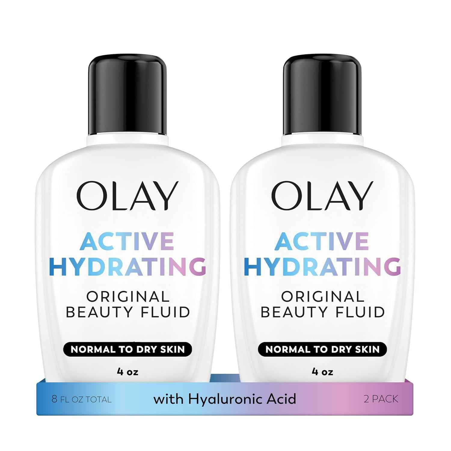 Olay Face Moisturizer, Active Hydrating Beauty Fluid Lotion, Original Facial Moisturizer