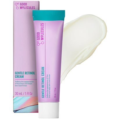 Good Molecules Gentle Retinol Cream - Retinol Night Cream to Minimize Appearance of Fine Lines &amp;amp; Wrinkles, Skin Tightening Recipe with Bakuchiol, Anti-Aging Skin Care For Face