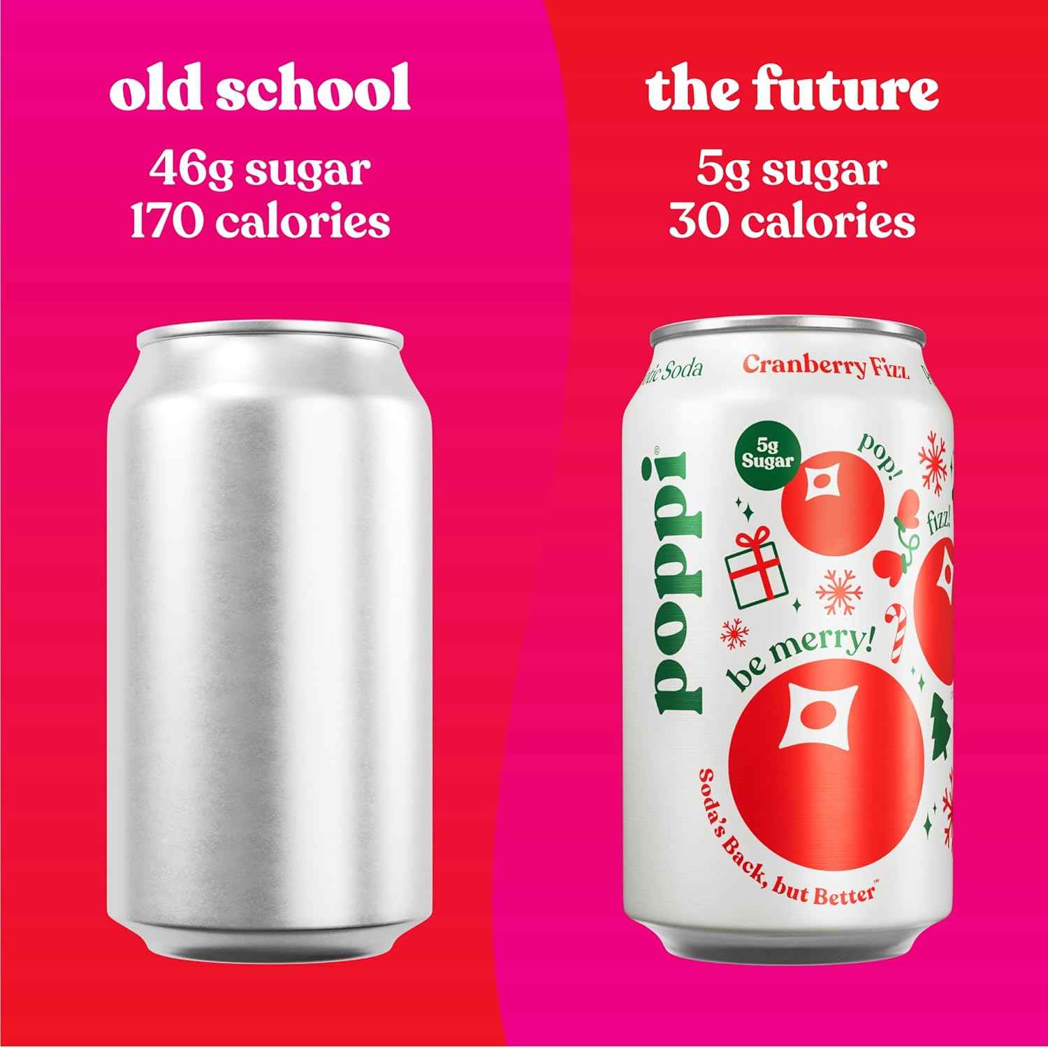 Poppi Sparkling Prebiotic Soda Beverage with Apple Cider Vinegar, Seltzer Water and Fruit Juice