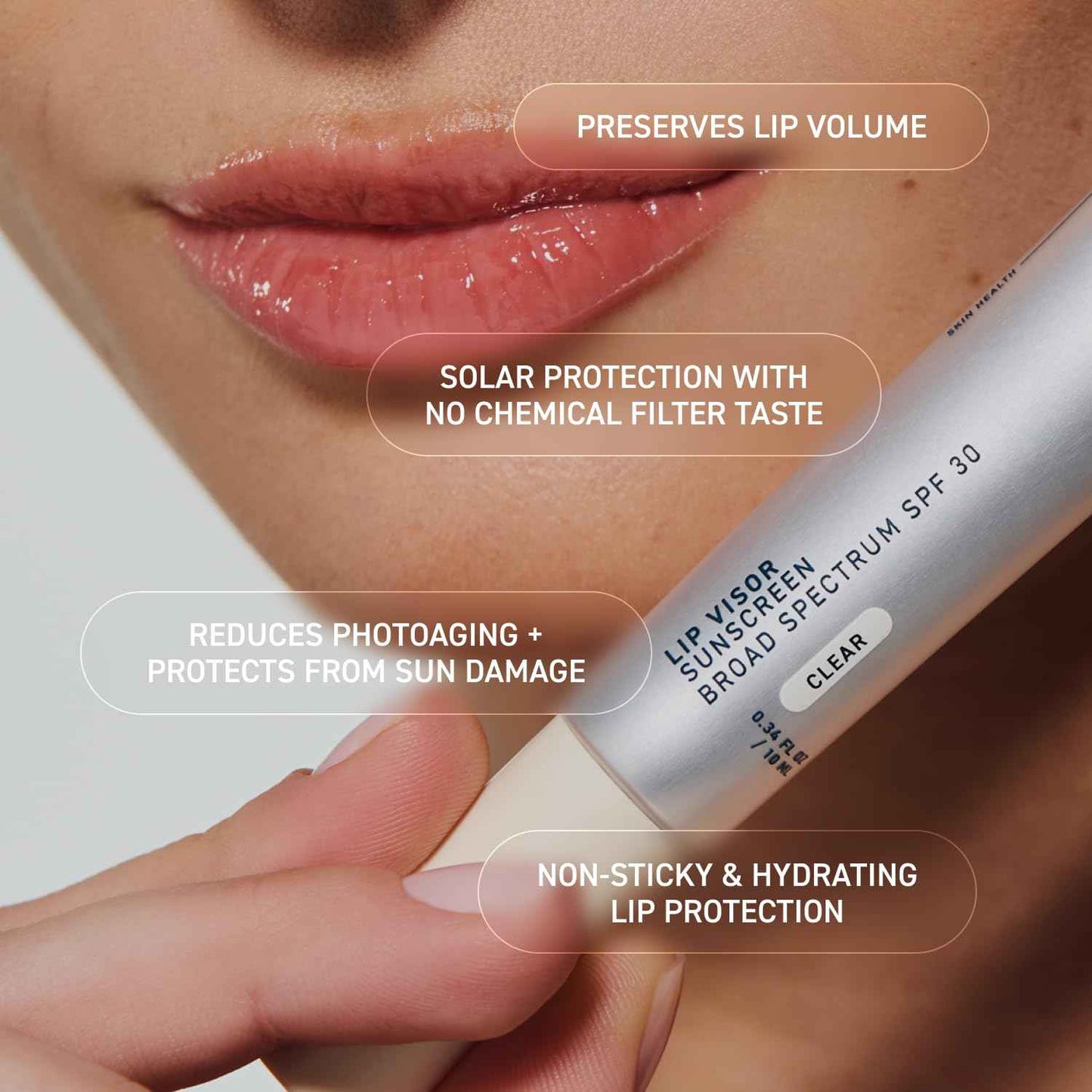 Prequel Skin Lip Visor. Mint Flavored with Non-Sticky Finish – Moisturizing Semi Gloss Balm Sunscreen for Daily Use - 2 Pack
