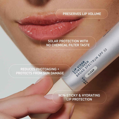 Prequel Skin Lip Visor. Mint Flavored with Non-Sticky Finish – Moisturizing Semi Gloss Balm Sunscreen for Daily Use - 2 Pack