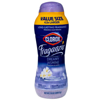 Clorox Fraganzia Laundry Scent Booster Crystals, In-Wash Fragrance Beads for Fresh-Smelling Clothes & Linens, Safe for All Fabrics & Colors, Easy-Pour Bottle