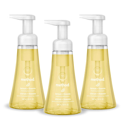 Method Foaming Hand Wash, Lemon + Freesia, 10 fl oz, 3 pack