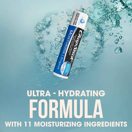 ChapStick Moisturizer 2-in-1 Lipcare SPF 15 – 8-Hour Sunscreen Lip Balm with Aloe Vera and Vitamin E