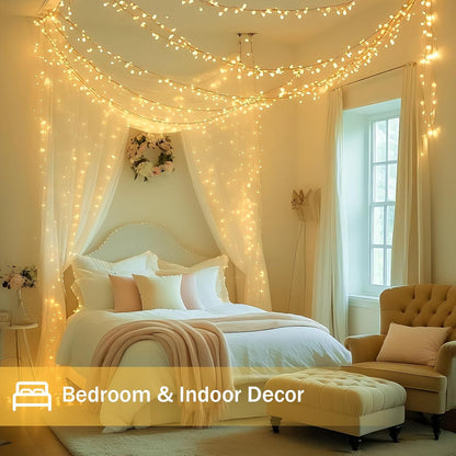 Connectable_200_LED_Christmas_Lights_Indoor_Outdoor_with_Timer,_66FT_13_Modes_Warm_White_String_Lights_Waterproof,_Twinkle_Fairy_Lights_Plug_in_Clear_Wire_for_Christmas_Tree,_Bedroom,_Classroom_Decor