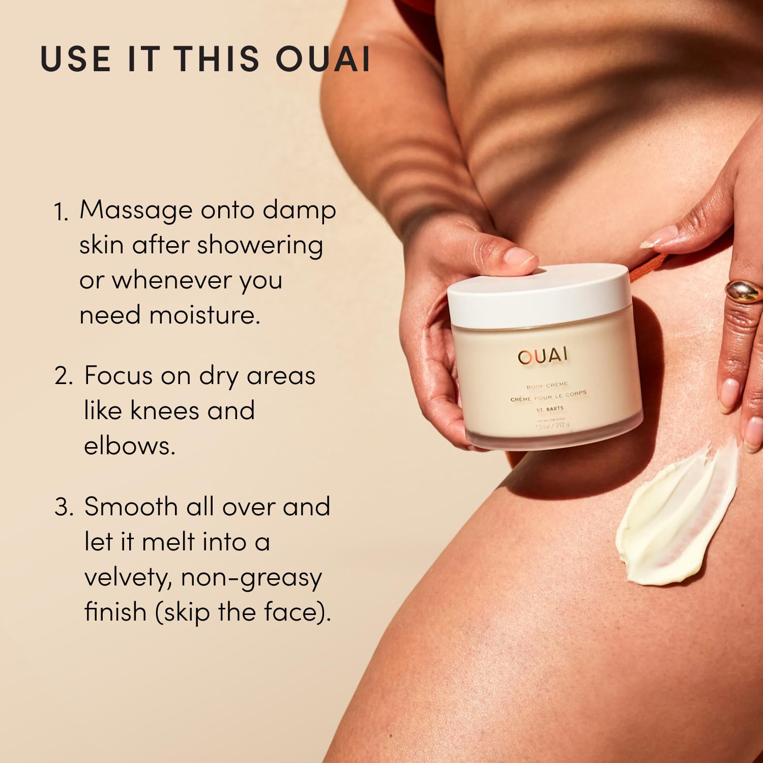 OUAI_Body_Cream,_St._Barts_-_Hydrating_Whipped_Body_Cream_with_Cupuaçu_Butter,_Coconut_Oil_and_Squalane_-_Softens_Skin_and_Delivers_Healthy-Looking_Glow_-_Sulfate-Free_Skin_Care_(7.5_Oz)