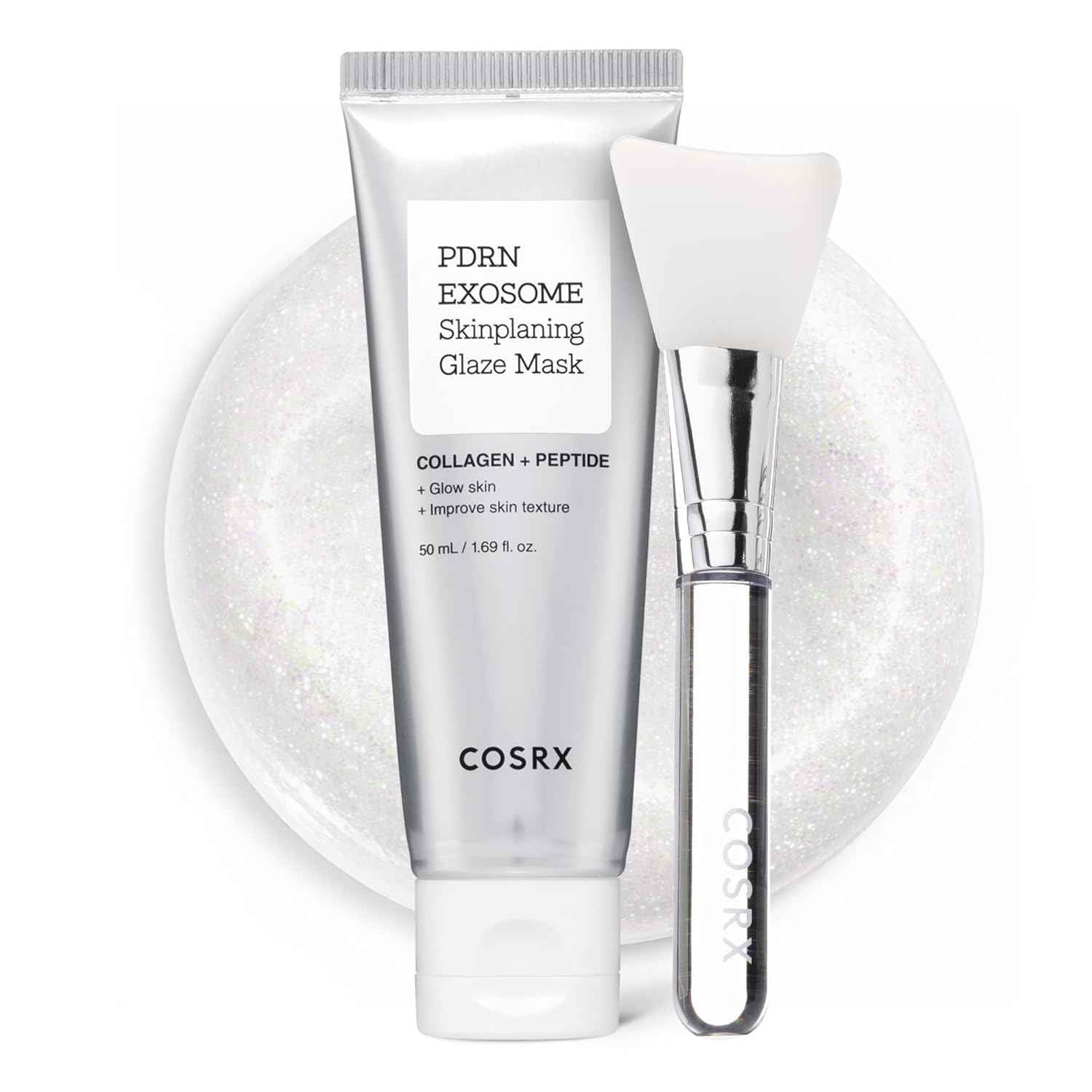 COSRX PDRN EXOSOME Glaze Wrapping Mask with SALMON DNA PDRN, Instant Glow, Easy Peel-Off Overnight Mask for Glass Skin, Firmness, Elasticity & Skin Texture Care, Mothers day gifts Korean Skin Care
