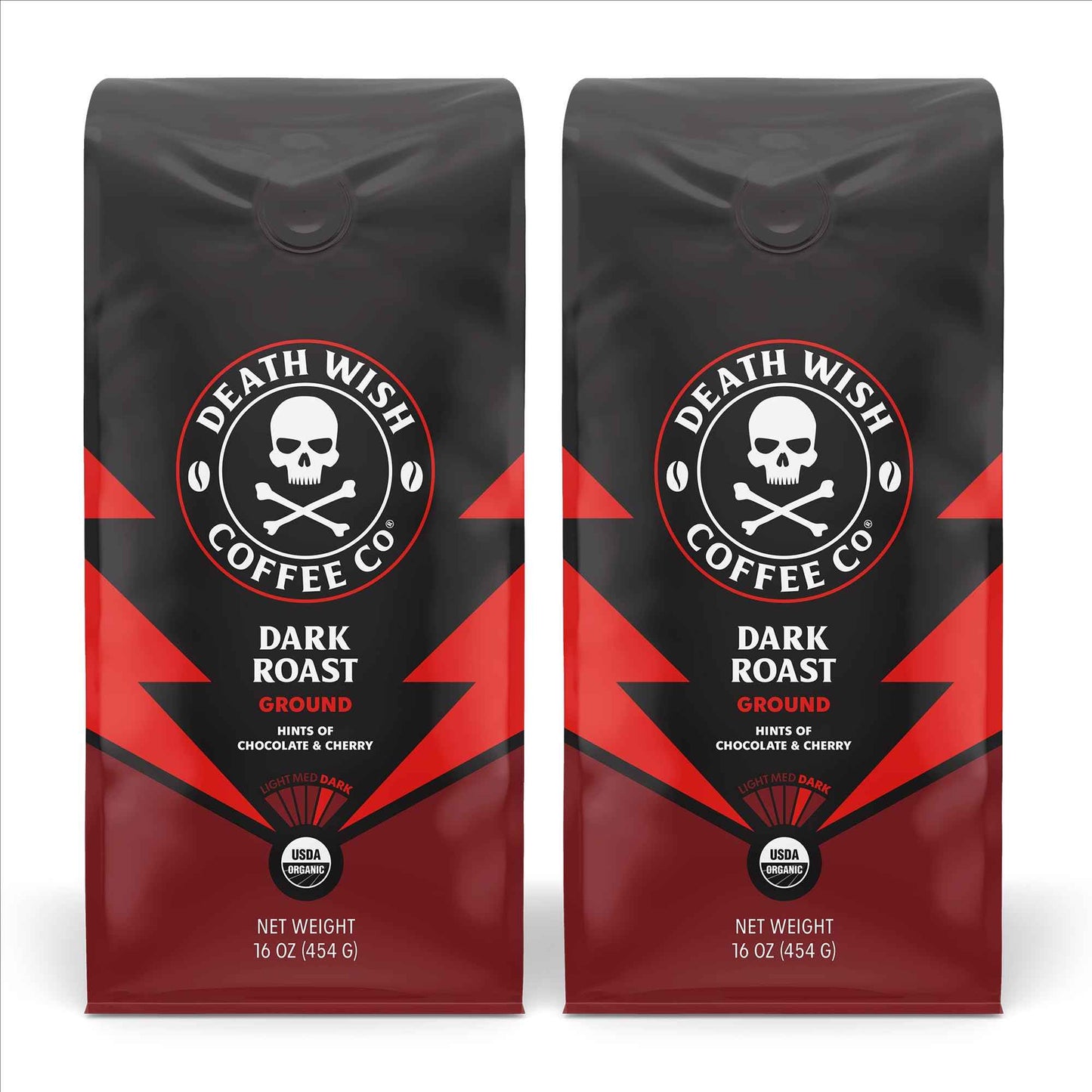 Death Wish Coffee, Organic and Fair Trade Ground Coffee, 16 oz