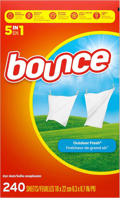 Bounce Fabric Softener Sheets, Outdoor Fresh Scent