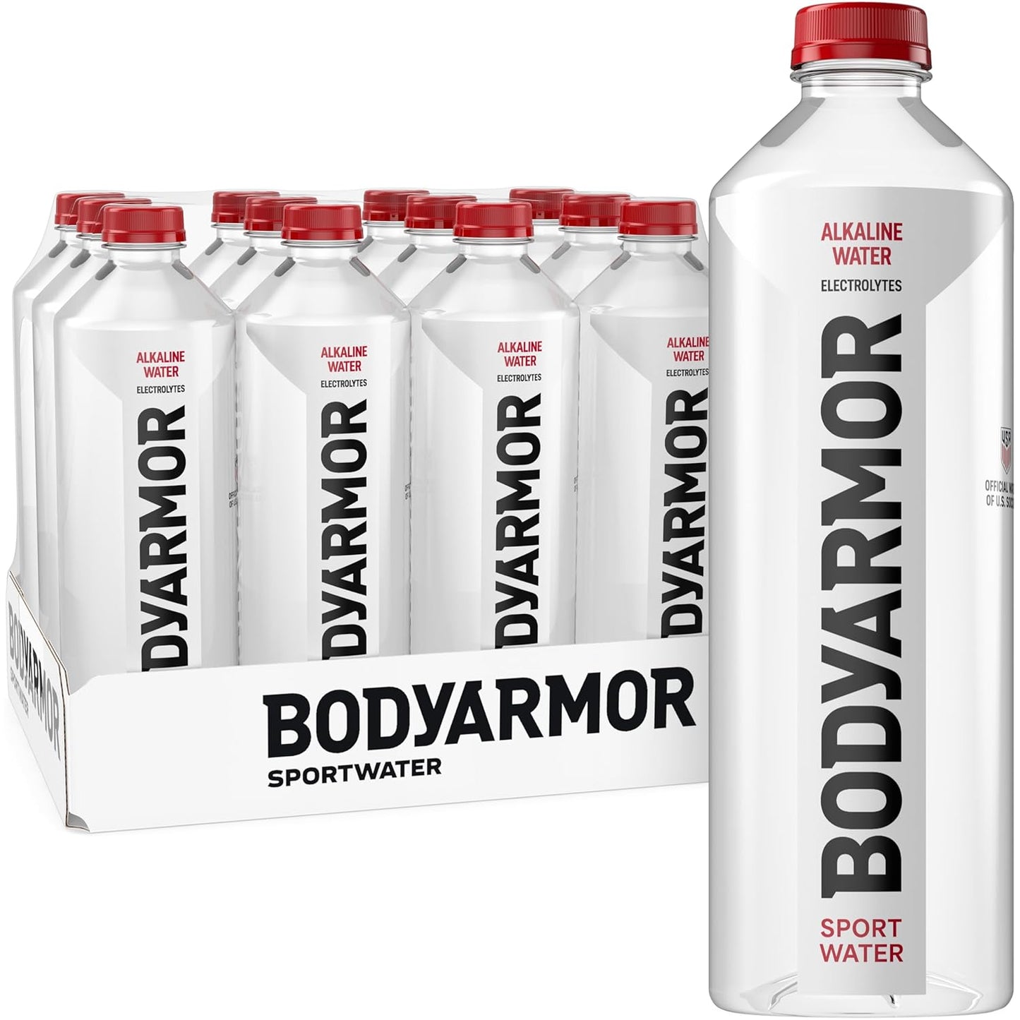 BODYARMOR_SportWater_Alkaline_Water,_Superior_Hydration,_High_Alkaline_Water_pH_9+,_Electrolytes,_Perfect_for_your_Active_Lifestyle,_1.5_Liter_(Pack_of_12)