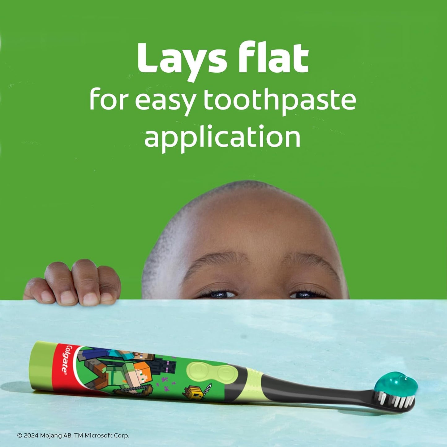 Colgate_Kids_Battery_Powered_Minecraft_Toothbrush,_Extra_Soft_Kids_Battery_Toothbrush_with_1_AA_Battery_Included,_Made_for_Ages_3_and_Up,_Features_Easy_On_and_Off_Switch,_Flat_Lay_Handle,_1_Count