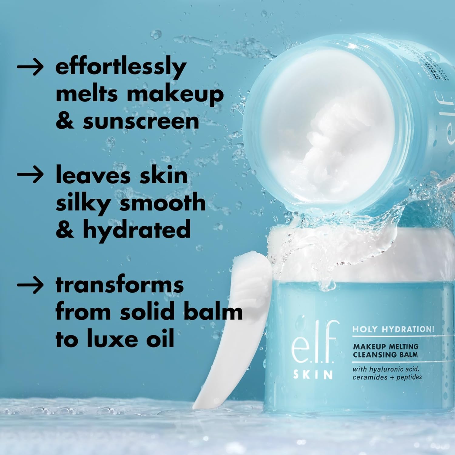 e.l.f._SKIN_Mini_Holy_Hydration!_Makeup_Melting_Cleansing_Balm,_Face_Cleanser_&_Makeup_Remover,_Infused_with_Hyaluronic_Acid_to_Hydrate_Skin,_0.45_Oz