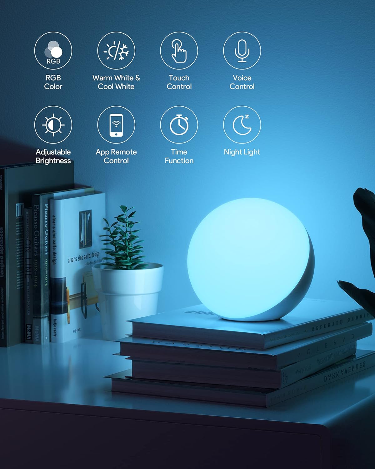 Hifree_Smart_Table_Lamp,_Dimmable_Desk_Lamp_with_App/Voice_Control,_LED_RGB_Color_Changing_Touch_Lamp,_Night_Lamp_for_Bedroom_Compatible_with_Alexa