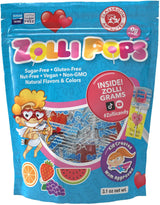 Zollipops Clean Teeth Lollipops, Anti Cavity, Sugar Free Candy for a Healthy Smile Great for Kids, Diabetics and Keto Diet, Natural Fruit Variety, 5.2oz (packaging may vary)