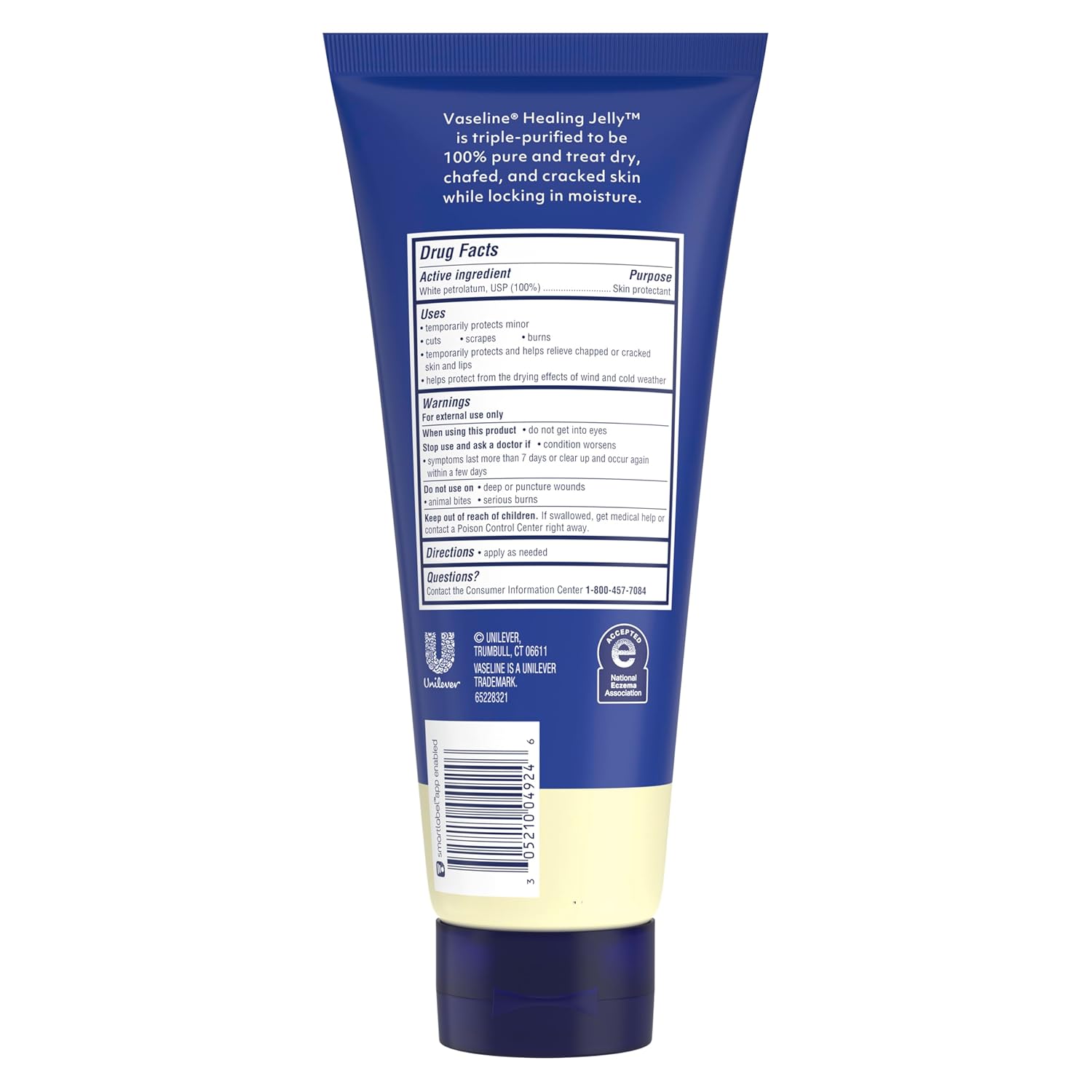 Vaseline_Original_Healing_Jelly_100%_White_Petrolatum_Skin_Protectant_1_ct_for_Mess-Free_Moisturizing_On-the-Go,_with_3x_Purified_Purity-Guaranteed_Formula,_6.8_OZ