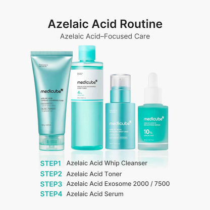 medicube Azelaic Acid 10 Soothing Serum | Clarifying Serum for Troubled & Oily-Prone Skin with B3+B5 | Stressed Skin Calming & Post-Blemish Tone Care | Korean Skincare 30ml, 1.01 fl oz