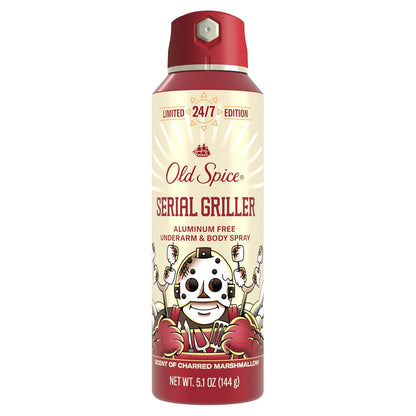 Old_Spice_Aluminum_Free_Body_Spray_for_Men,_Summerdudes,_24/7_Odor_Control,_24/7_Sunny_Freshness_&_Long_Lasting_Scent,_Limited_Edition,_Serial_Griller_with_Charred_Marshmallow_Scent,_5.1_oz