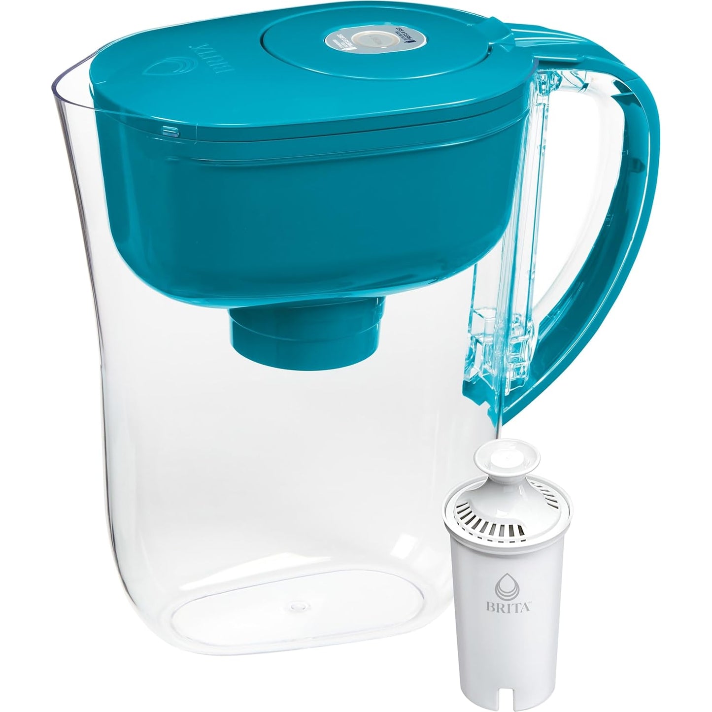 Brita_Metro_Water_Filter_Pitcher_with_SmartLight_Change_Indicator,_BPA-Free,_Replaces_1,800_Plastic_Water_Bottles_a_Year,_Lasts_Two_Months,_Includes_1_Filter,_Small_-_6-Cup_Capacity,_Turquoise