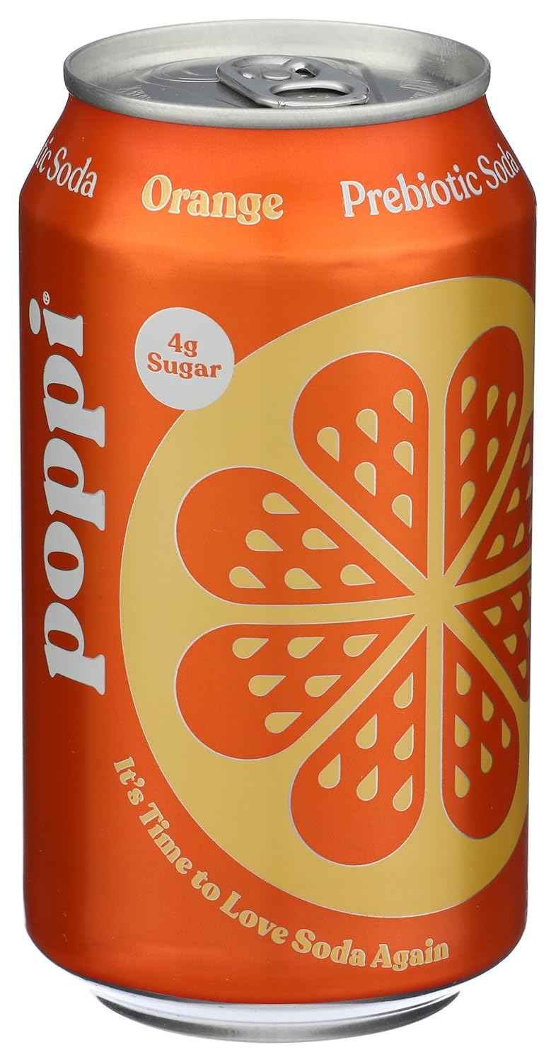 Poppi Orange Prebiotic Soda 4 pack