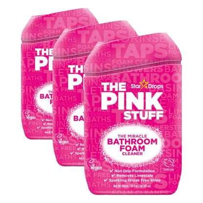 Stardrops - The Pink Stuff - Miracle Bathroom Foam Cleaner 750ml - Baths, Tiles, Soap Scum, Limescale, Streak Free