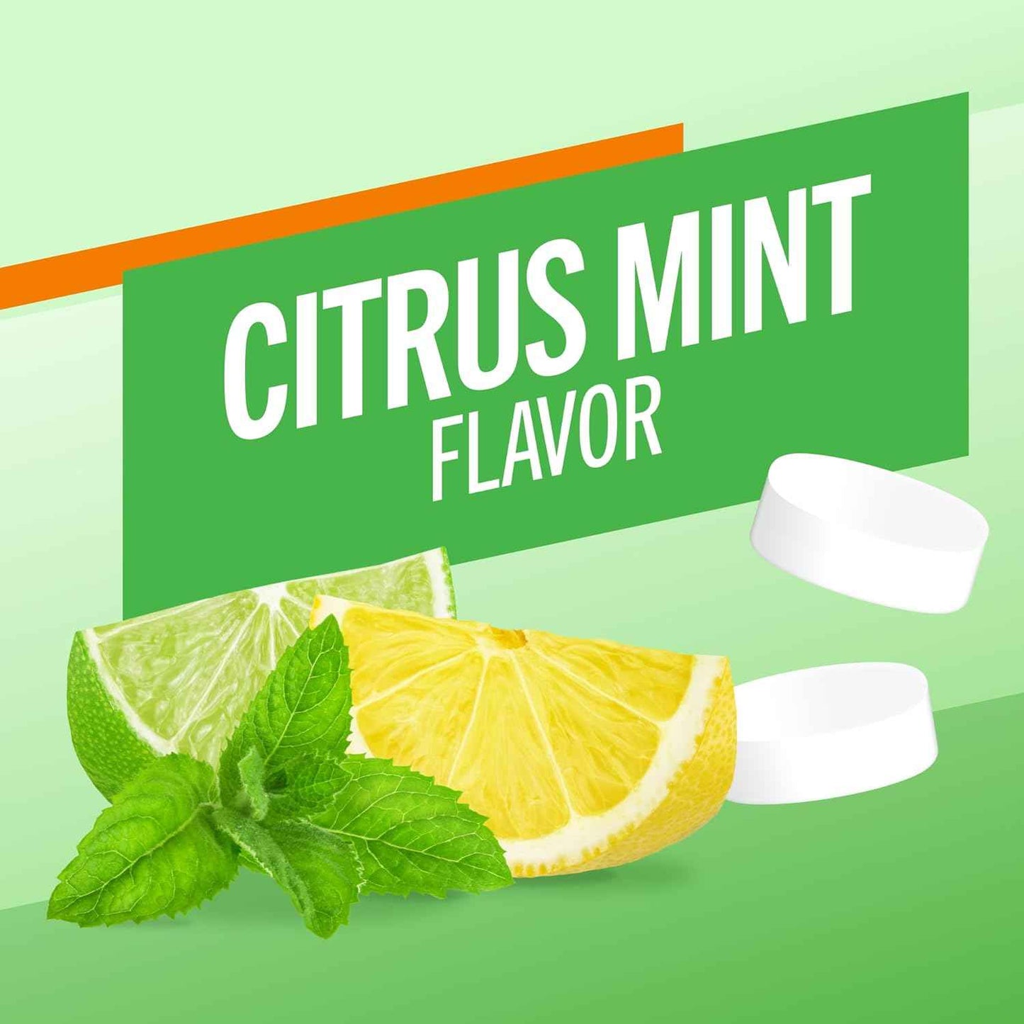 TheraBreath Fresh Breath Chewing Gum with ZINC, Citrus Mint Flavor, 10 Count (Pack of 6)