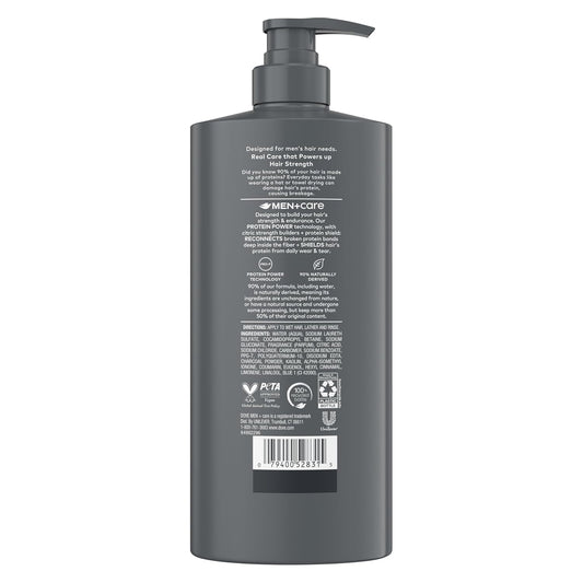 DOVE_MEN_+_CARE_Shampoo_1_count_Charcoal_+_Clay_for_Real_Hair_that_Powers_Up_Hair_Strength,_with_Deep_Purifying_Benefits,_28_Fl_oz