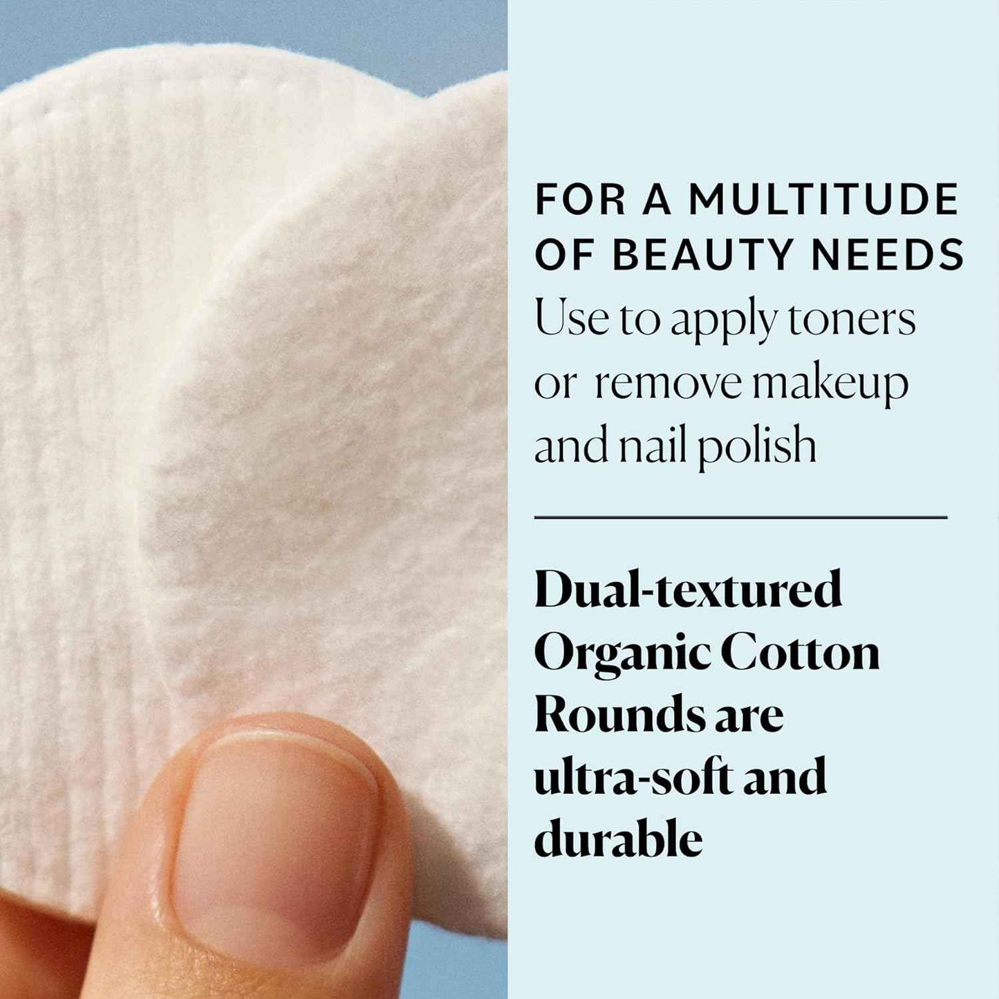 Sky Organics Organic Cotton Rounds for Sensitive Skin, 100% Pure GOTS Certified Organic for Beauty & Personal Care