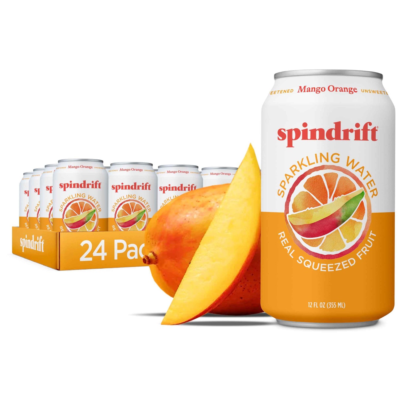 Spindrift Sparkling Water, Made with Real Squeezed Fruit, 12 Fl Oz Cans