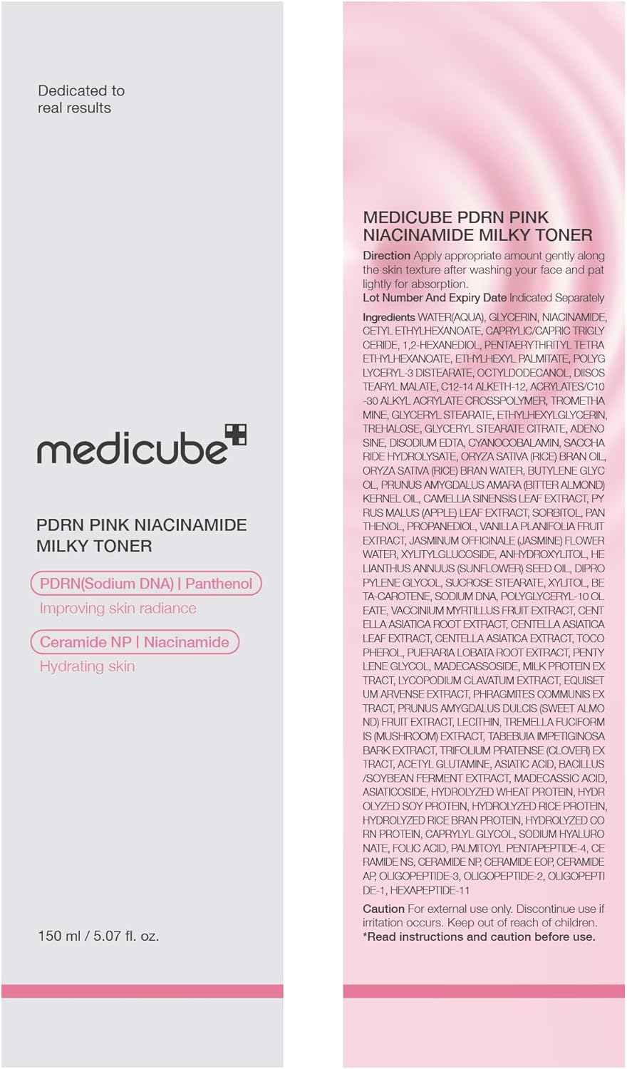 medicube PDRN Toner | for Hydrating, Moisturizing, Soothing with Ceramide, Peptide | Glass Glow Skin | Korean Skincare
