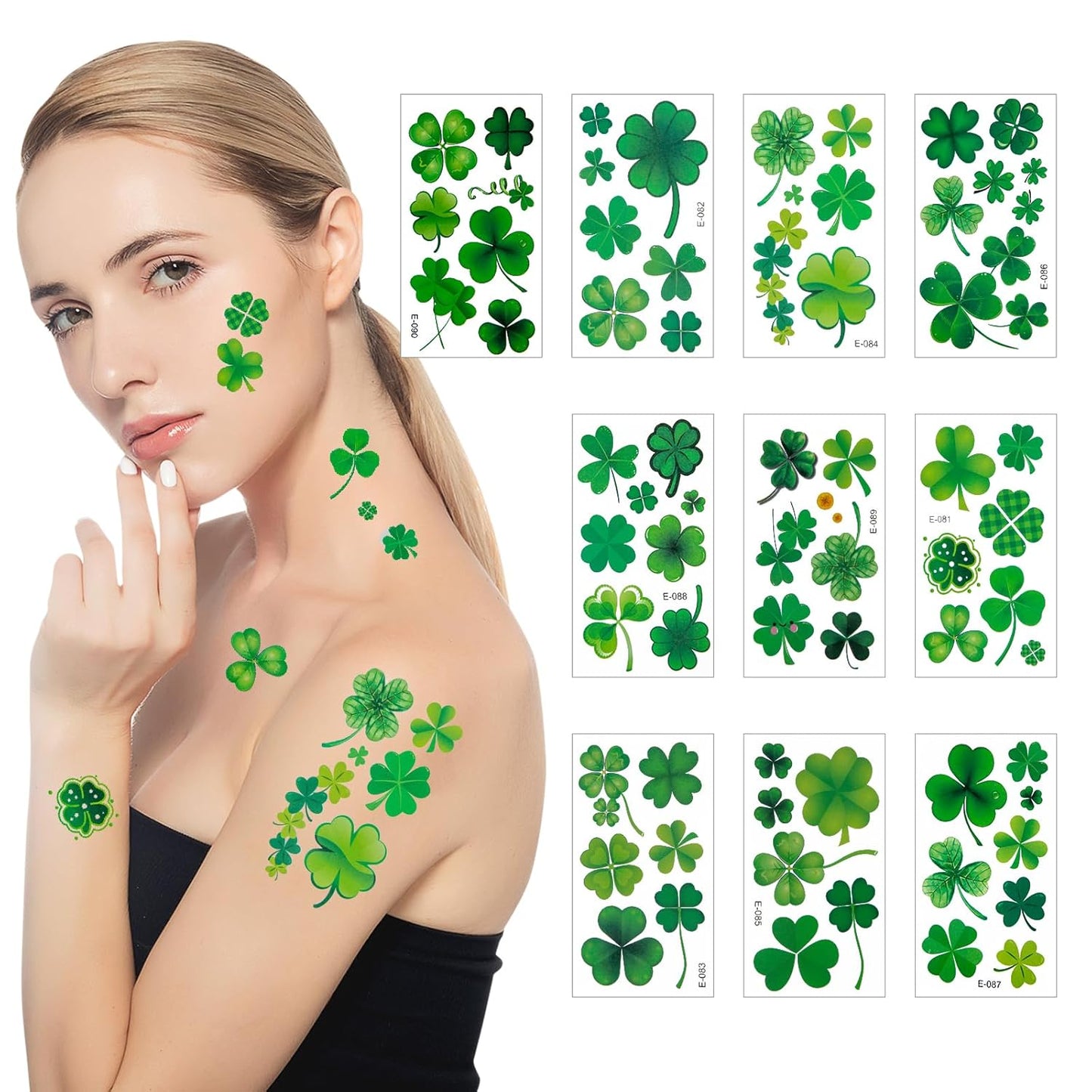 Hamuitci_St_Patricks_Day_Tattoos,_Waterproof_Green_Shamrock_Lucky_Clover_Temporary_Tattoo_Stickers_for_St._Patrick's_Day,_Saint_Patricks_Day_Accessories_&_Face_Makeup_Decor,_Irish_Party_Favors_&_Gifts