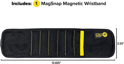 MagSnap_Magnetic_Wristband_by_Wrap-It_Storage_-_Black_-_Great_Father_Gift_Wrist_Magnet_Tool_Belt_and_Screw_Holder