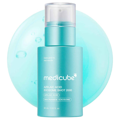 medicube Exosome Shot Spicule Facial Serum | Liquid Skin Booster Serum | Exosome, AHA+BHA+PHA | Pore Care, Dead Skin Cells, Skin Texture | Korean Skincare, 1.01 fl.oz