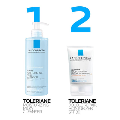 La_Roche-Posay_Toleriane_Moisturizing_Milky_Cleanser,_Gentle_Face_Cleanser_with_Glycerin_for_Dry,_Sensitive_&_Allergy-Prone_Skin,_Face_Wash_for_Hydration,_Makeup_Remover_Cleanser,_13.5fl_oz