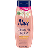 Shower Cream Hair Remover with Moroccan Argan Oil and Orange Blossom, Body Hair Remover Cream for Women, 12 oz