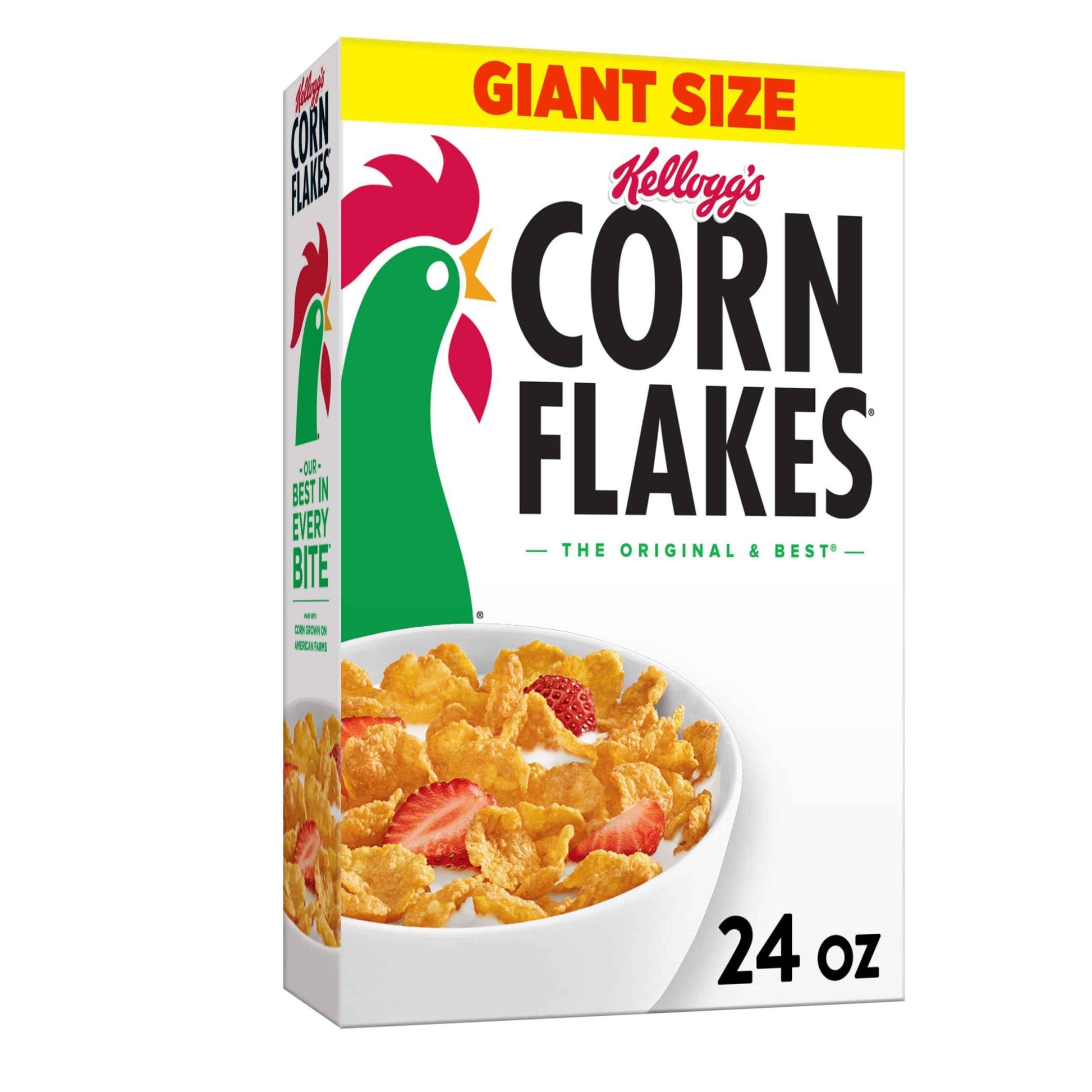 Kellogg's Corn Flakes Breakfast Cereal, Kids Cereal, Family Breakfast, Giant Size, Original
