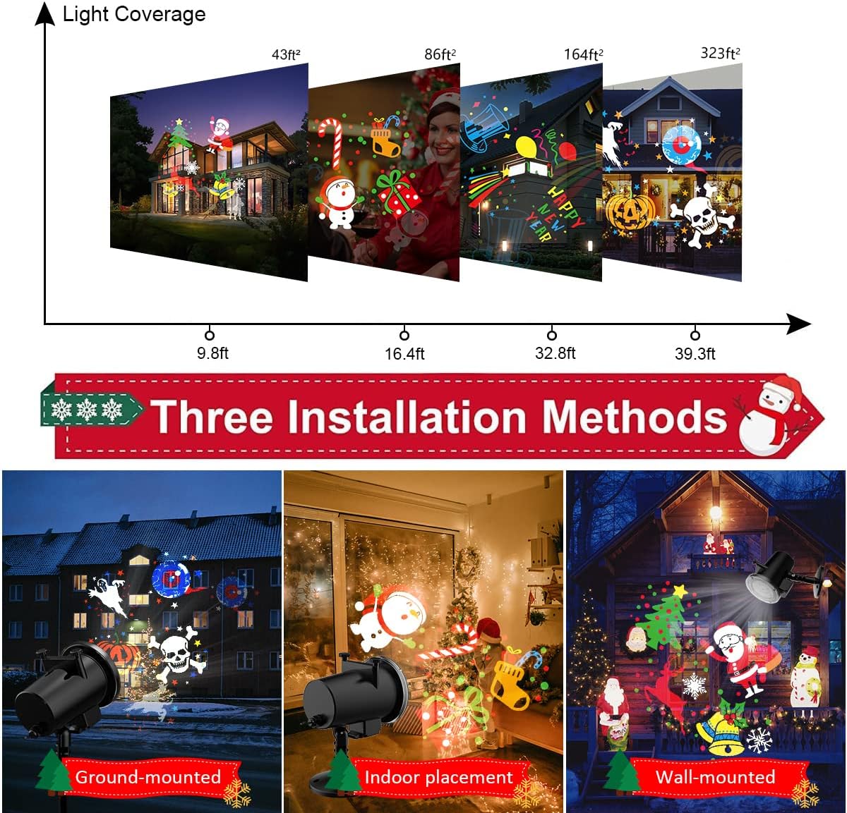 Christmas_Halloween_Lights_Projector,Waterproof_IP65_Indoor_Motion_Remote_Control_LED_Projector_Lights,_16_Slides_Holiday_Light_Party_Outdoor_Garden_House_Apartment_Kids_Room_Night_Light