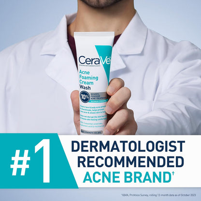 CeraVe_Acne_Foaming_Cream_Wash,_Gentle_Face_and_Body_Cleanser_with_Benzoyl_Peroxide_10%,_Hyaluronic_Acid,_and_Niacinamide,_10%_Benzoyl_Peroxide_Treatment_Clears_Pimples_and_Blackheads_5_Oz