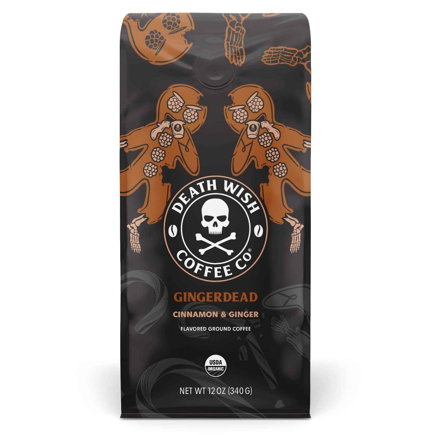 Death Wish Coffee, Organic and Fair Trade Ground Coffee, 16 oz