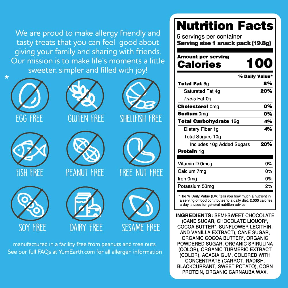 YumEarth_Choco_Yums,_5-0.7_Ounce_Snack_Packs,_Allergy_Friendly,_Gluten_Free,_Non-GMO,_Vegan,_No_Artificial_Flavors_or_Dyes_(3.5_Ounce_(Pack_of_1))
