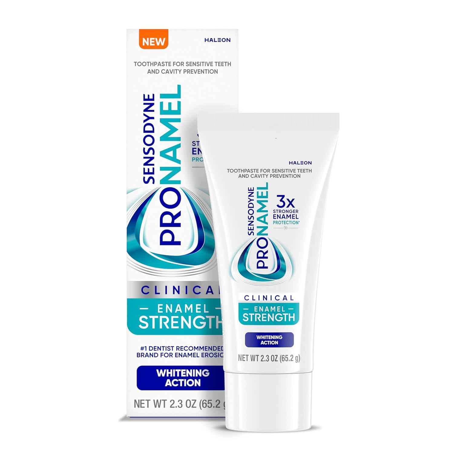 Sensodyne Pronamel Clinical Enamel Strength Toothpaste, Whitening Action, 2.3 oz