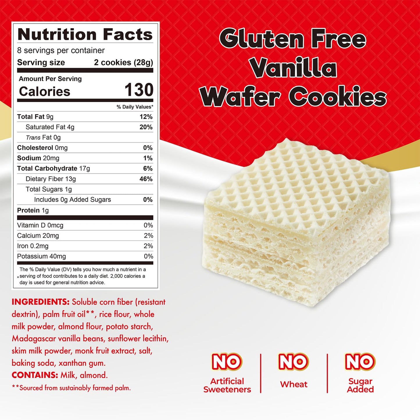 ChocZero_Vanilla_Wafer_Cookies,_Crispy_Cookies_Layered_With_Vanilla_Creme,_Gluten_Free,_No_Added_Sugar,_16_Keto_Wafer_Cookies_Per_Box,_8_Ounce_(Pack_of_1)