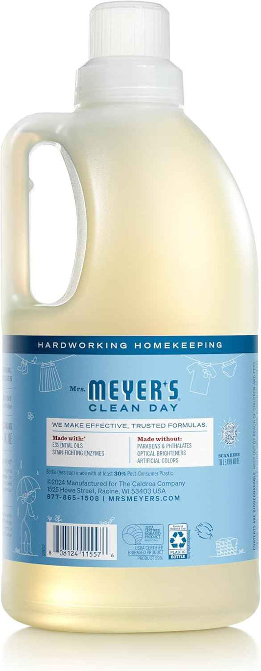 MRS. MEYER'S CLEAN DAY Laundry Detergent, 64 Ounce Bottle