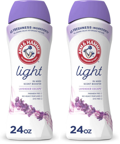 ARM & HAMMER Light In-Wash Scent Booster, Laundry Scent Booster Lavender Escape scent, 24 Oz