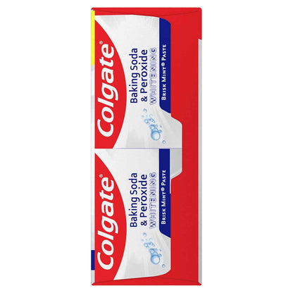 Colgate Baking Soda & Peroxide Toothpaste - Whitens Teeth, Fights Cavities & Removes Stains