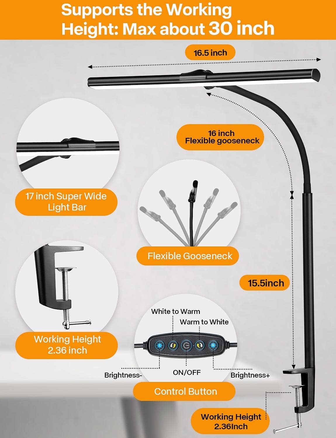 ACNCTOP_Desk_Lamp_for_Office_Home_-_Eye-Caring_Architect_Task_Lamp_25_Lighting_Modes_Adjustable_LED_Desk_Lamp_Flexible_Gooseneck_Clamp_Light_for_Workbench_Drafting_Reading_Study